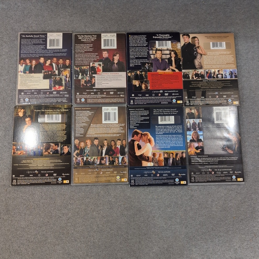 Castle The Complete Series Seasons 1-8 DVD Set ABC Studios Nathan Fillion - Picture 3 of 3
